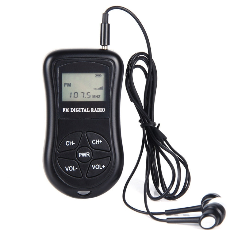 HRD-107 DSP Digital Display Portable Stereo FM Radio with Headset HoMEdemic™
