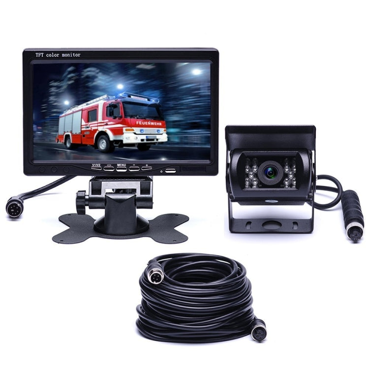 F0505 7 inch HD Car 18 IR LEDs Backup Camera Rearview Mirror Monitor, with 10m Cable, Single Camera HoMEdemic™