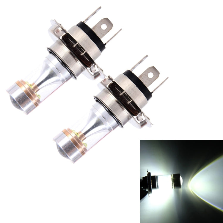 2 PCS H4 350 LM 6000K 30W White Light CREE 6 LED Car Fog Light Bulb, DC 12V, H4 HoMEdemic™