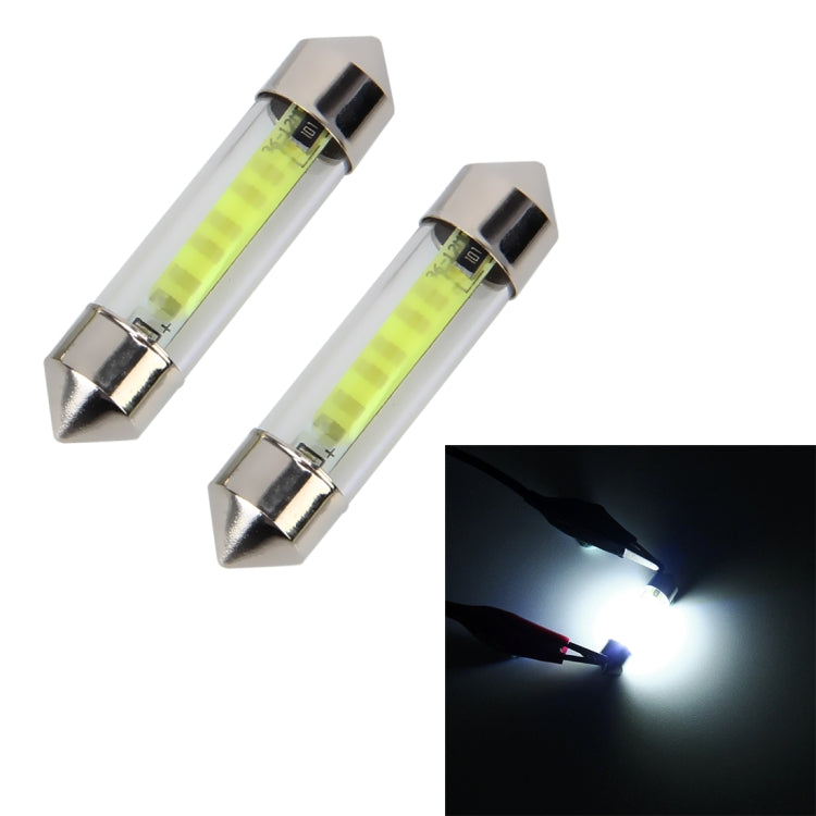 10 PCS 39mm 1W 6000K White Light Car Dome Lamp License LED Reading Light, DC 12V, 39mm HoMEdemic™