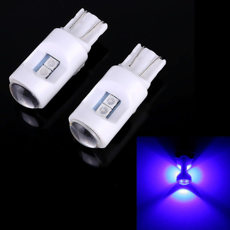 2 PCS T10 / W5W / 194 DC 12V 1.2W 6LEDs SMD-3030 Car Reading Lamp Clearance Light, with Projector Lens Light HoMEdemic™