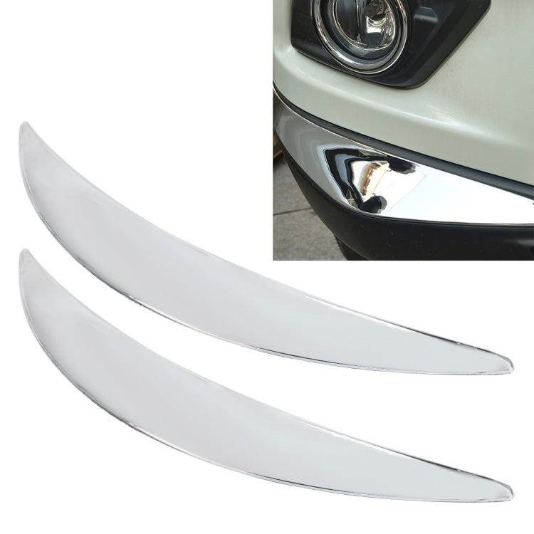 2 PCS Universal Car Auto Plastic Body Bumper Guard Protector Strip Sticker(Silver), JM-330 2 PCS HoMEdemic™