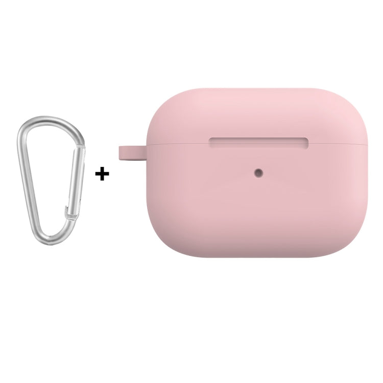 For Apple AirPods Pro 2 2022 ENKAY Thickened Silicone Protective Case with Keychain(Matte Pink) HoMEdemic™