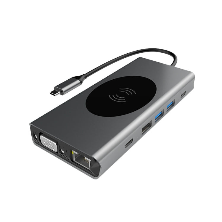 BX13V 13 In 1 Type-C Docking Station Wireless Charging Hub, BX13V HoMEdemic™
