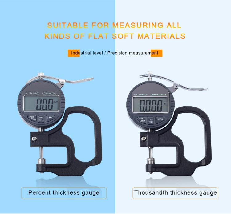 0-10mm Range Digital Display Micrometer Thickness Gauge - HoMEdemic™ 