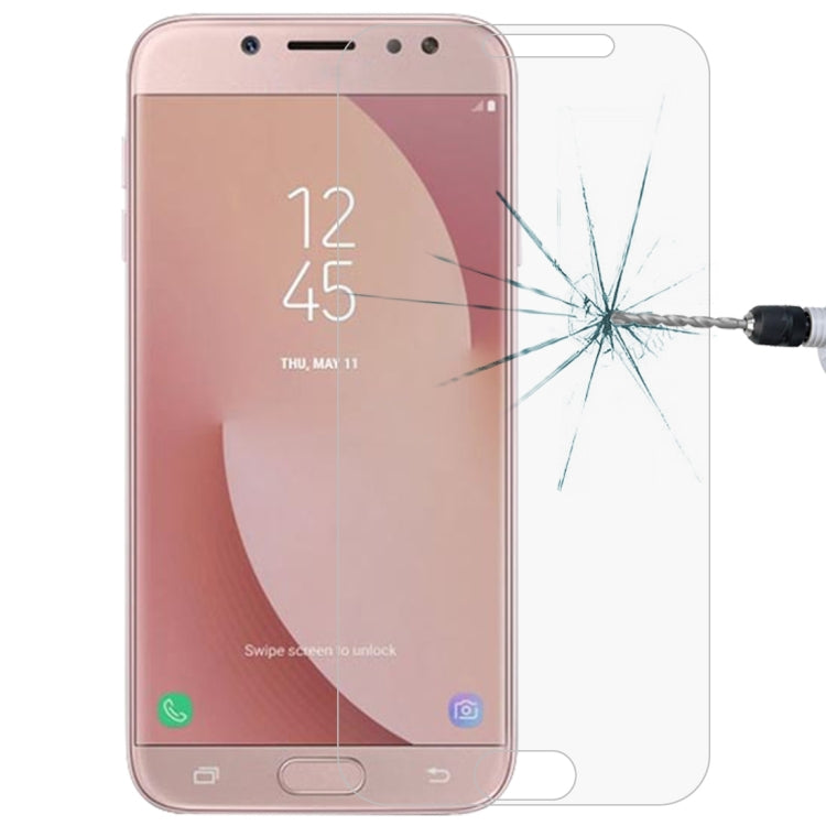0.26mm 9H 2.5D Arc Edge Tempered Glass Film for Galaxy J7 Pro / J730, For Galaxy J7 Pro / J730 - HoMEdemic™ 