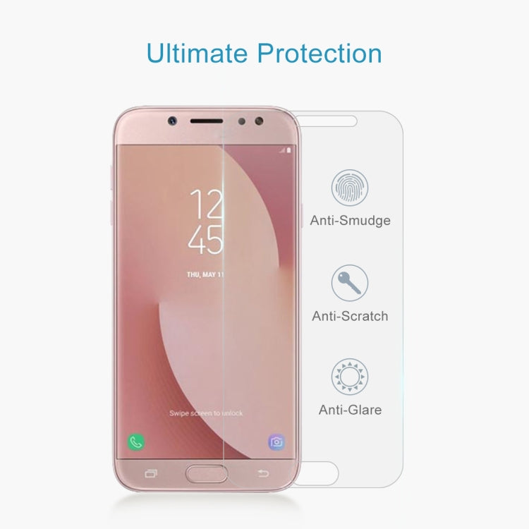0.26mm 9H 2.5D Arc Edge Tempered Glass Film for Galaxy J7 Pro / J730, For Galaxy J7 Pro / J730 - HoMEdemic™ 