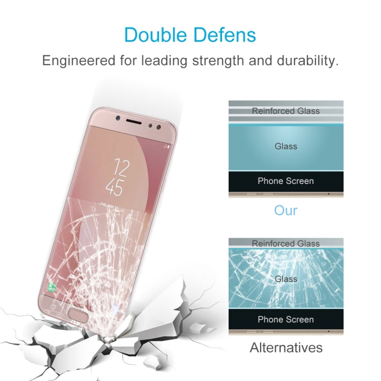 0.26mm 9H 2.5D Arc Edge Tempered Glass Film for Galaxy J7 Pro / J730, For Galaxy J7 Pro / J730 - HoMEdemic™ 