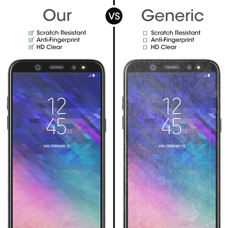 0.26mm 9H 2.5D Tempered Glass Film for Galaxy A6+ (2018), For Galaxy A6+ (2018)(1pc) - HoMEdemic™ 