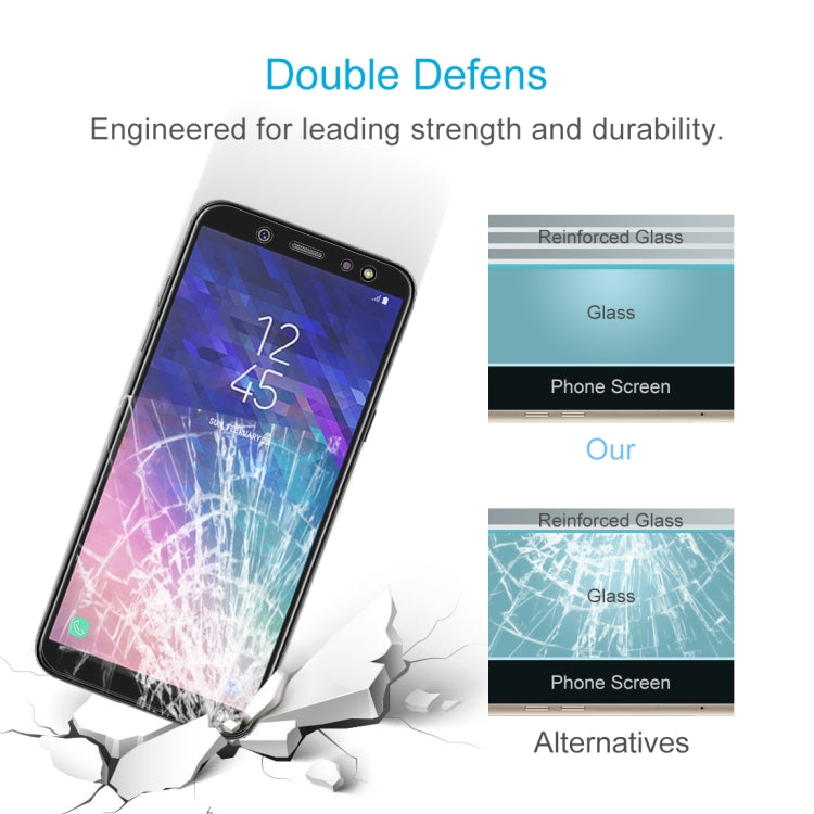 0.26mm 9H 2.5D Tempered Glass Film for Galaxy A6+ (2018), For Galaxy A6+ (2018)(1pc) - HoMEdemic™ 