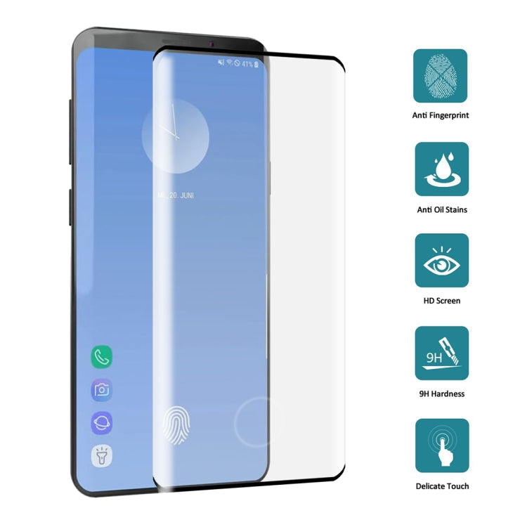 0.3mm 9H 3D Full Screen Tempered Glass Film for Galaxy S10, Screen Fingerprint Unlocking is Supported - HoMEdemic™ 