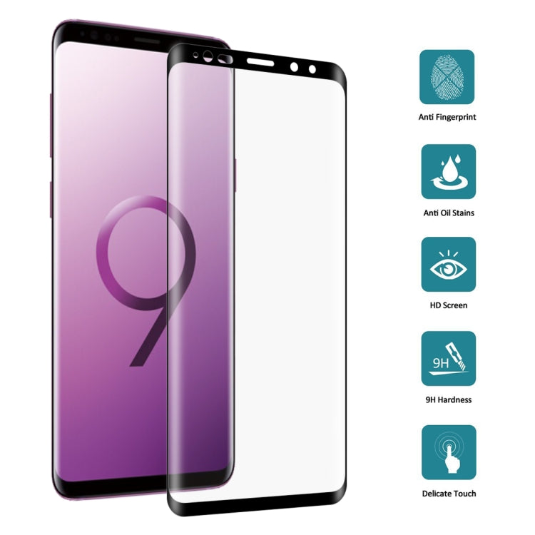 0.3mm 9H Surface Hardness 3D Curved Edge Full Screen Tempered Glass Film for Galaxy Note9 - HoMEdemic™ 