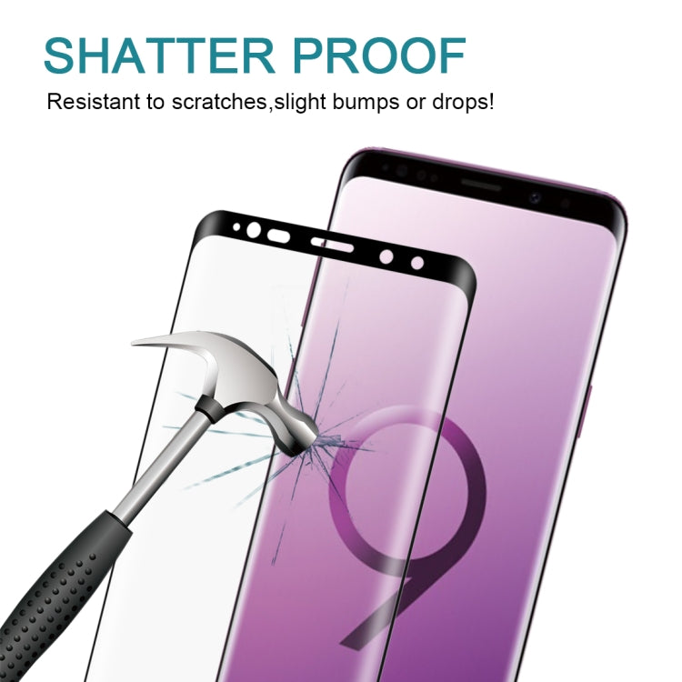 0.3mm 9H Surface Hardness 3D Curved Edge Full Screen Tempered Glass Film for Galaxy Note9 - HoMEdemic™ 