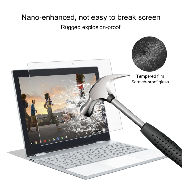0.4mm 9H Surface Hardness Full Screen Tempered Glass Film for Google Pixelbook 12.3 inch, For Google Pixelbook 12.3 inch - HoMEdemic™ 