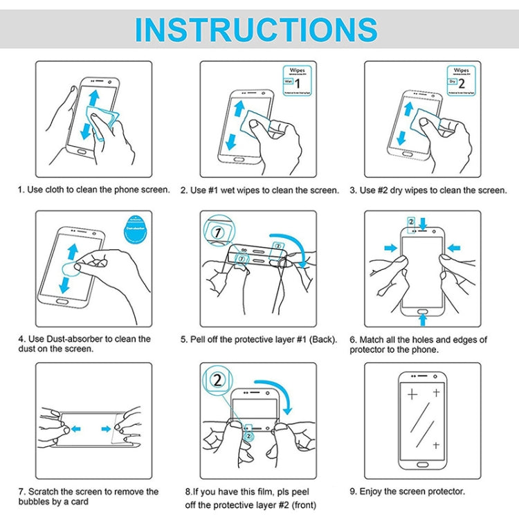 0.4mm 9H Surface Hardness Tempered Glass Film for Galaxy Tab Advanced2 / T583 - HoMEdemic™ 