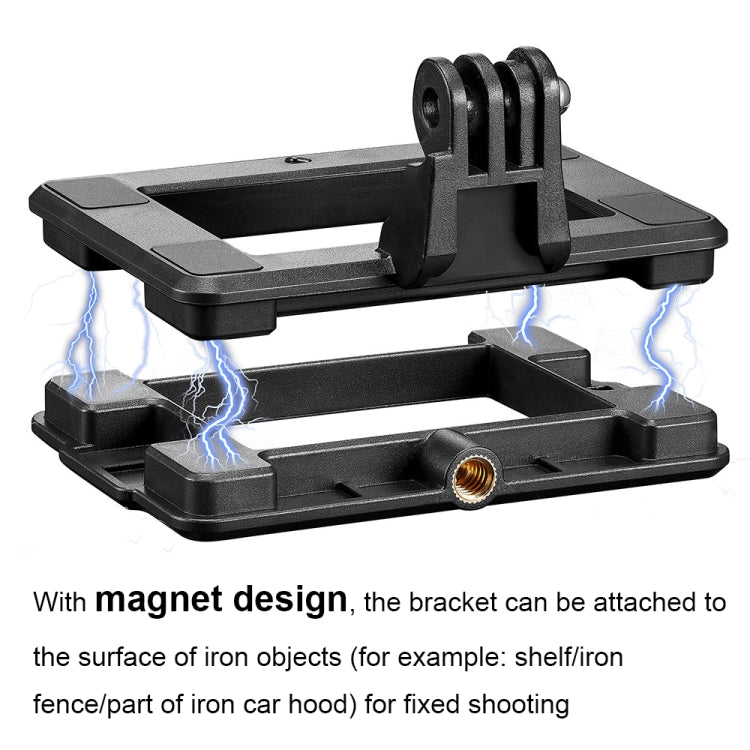 060 Outdoor Live Action Camera Magnetic Bracket with Adjustable Lanyard(Black) - HoMEdemic™ 