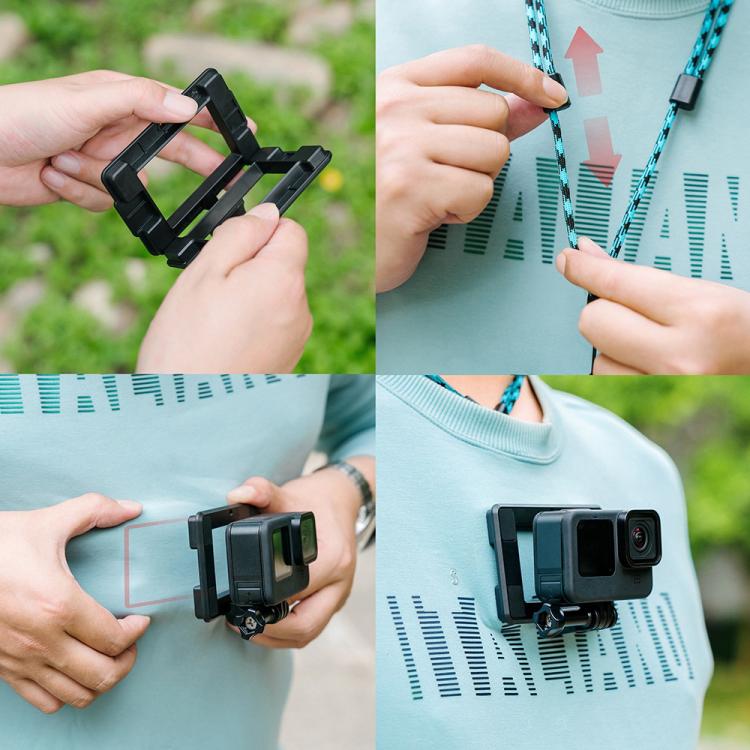 060 Outdoor Live Action Camera Magnetic Bracket with Adjustable Lanyard(Black) - HoMEdemic™ 
