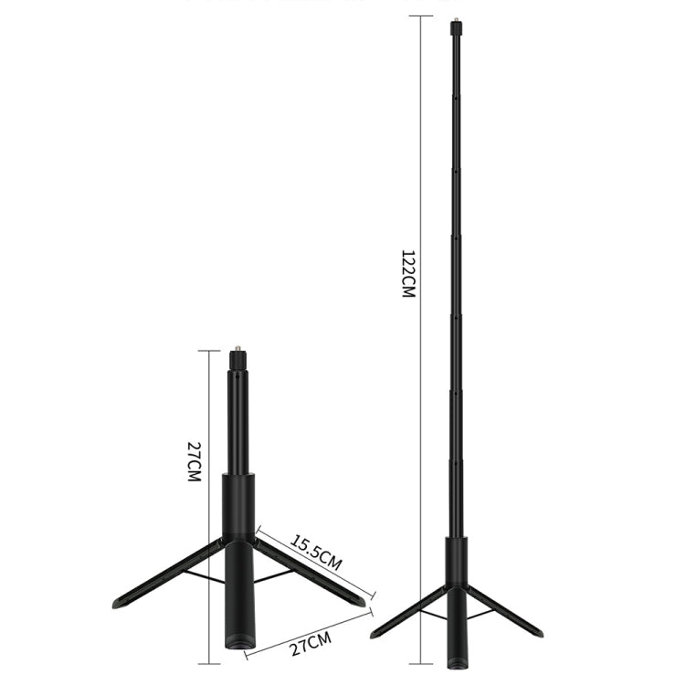 1.22m For Insta360 One X Retractable Integrated Camera Panoramic Invisible Selfie Stick Tripod(YZ712) - HoMEdemic™ 
