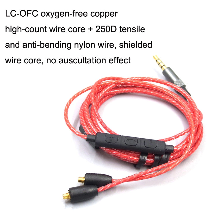 1.2m For Shure MMCX / SE215 / SE535 / SE846 / UE900 Volume Adjustment Headphone Cable(Black) - HoMEdemic™ 