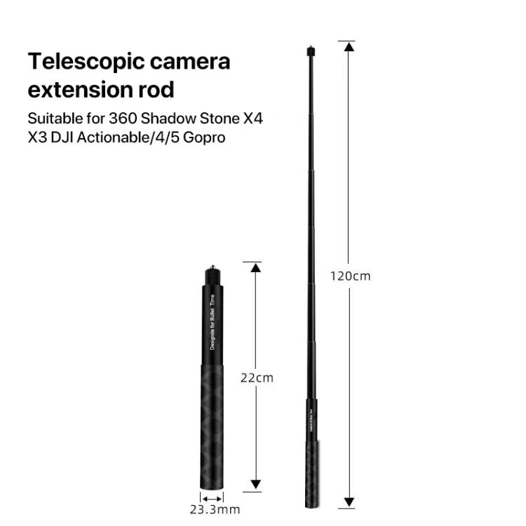 1.2m Selfie Stick for Insta360 ONE X and ONE Sport Camera Handle Accessories - HoMEdemic™ 