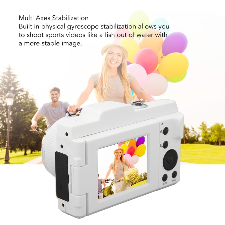 1.3 Mega Pixel Interpolation Flip Screen  Interchangeable Lens Digital Camera, 2.4 inch LCD, Full HD 720P Recording, Infrared Lens, EIS, White, Black - HoMEdemic™ 