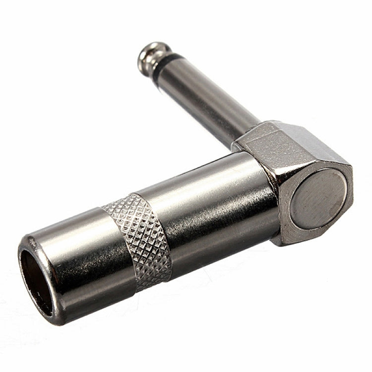 1/4 Inch 6.35mm Audio Mono Plug L-shaped Right Angle Screw Jack Male Guitar Audio Connector - HoMEdemic™ 