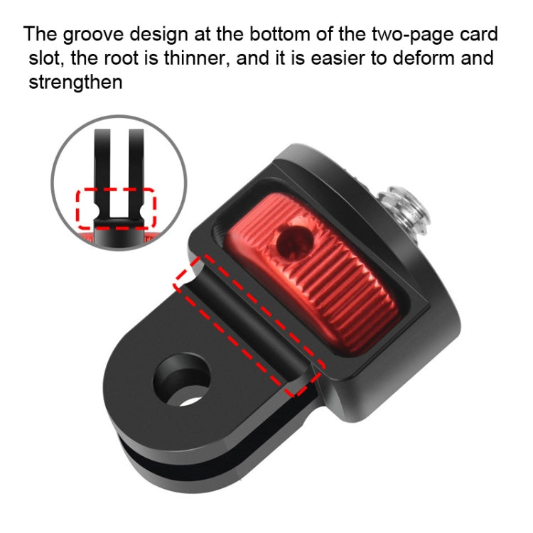 1/4 Inch Screw Converter Tripod Adapter for Sport Camera(Red) - HoMEdemic™ 