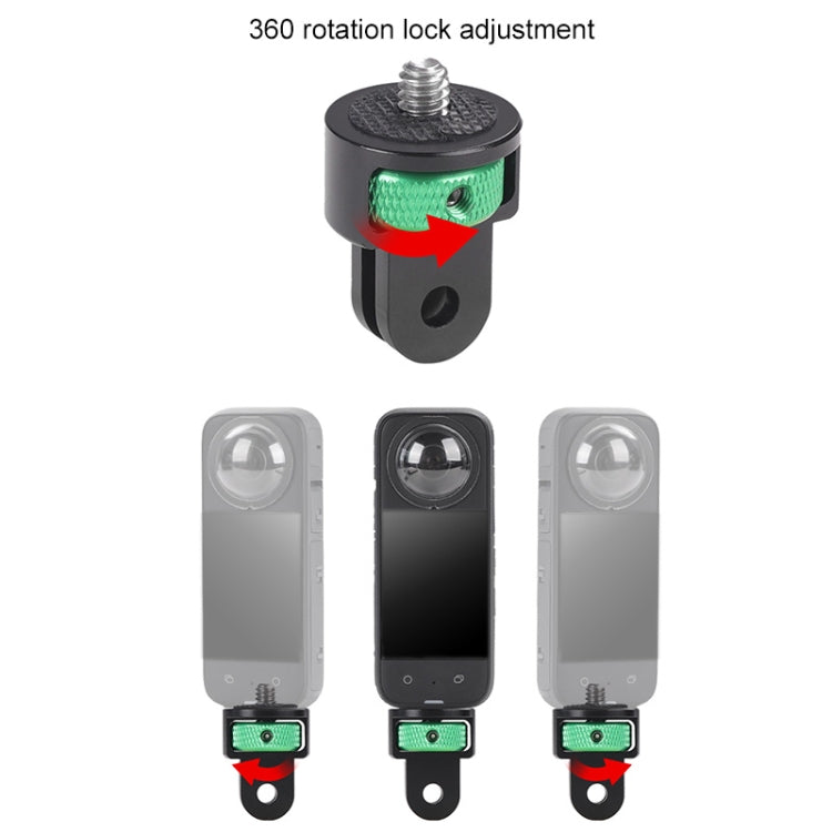 1/4 inch Screw Adjustable Metal Action Camera Adapter(Green Black) - HoMEdemic™ 