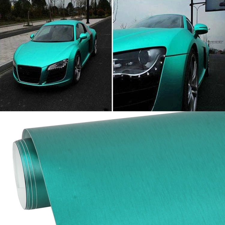 1.52 * 0.5m Waterproof PVC Wire Drawing Brushed Chrome Vinyl Wrap Car Sticker Automobile Ice Film Stickers Car Styling Matte Brushed Car Wrap Vinyl Film - HoMEdemic™ 