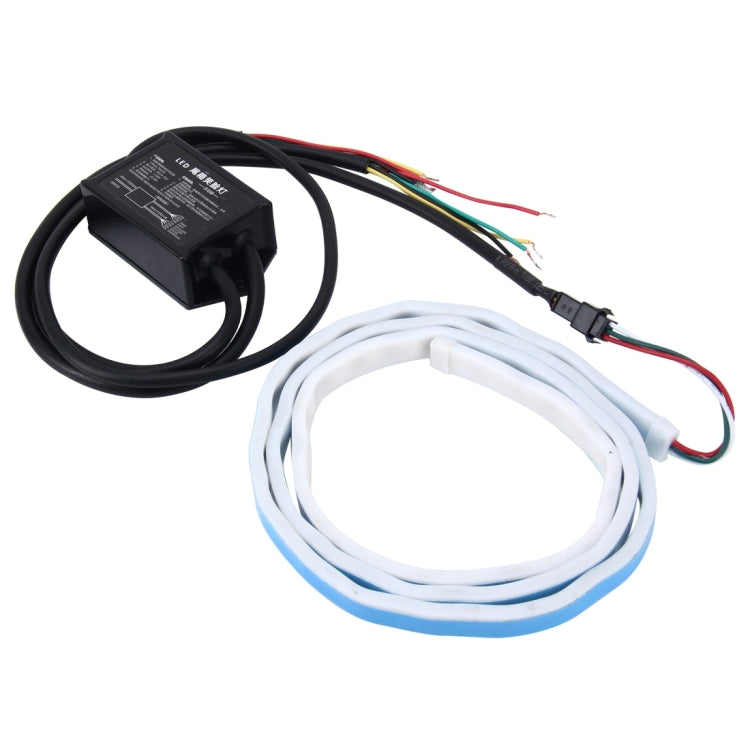 1.5m Car Auto Waterproof Universal Rear Colorful Flowing Light Tail Box Lights Red Light Brake Light Yellow Light Turn Signal Light LED Lamp Strip Tail Decoration, DC 9-36V, 1.5m - HoMEdemic™ 