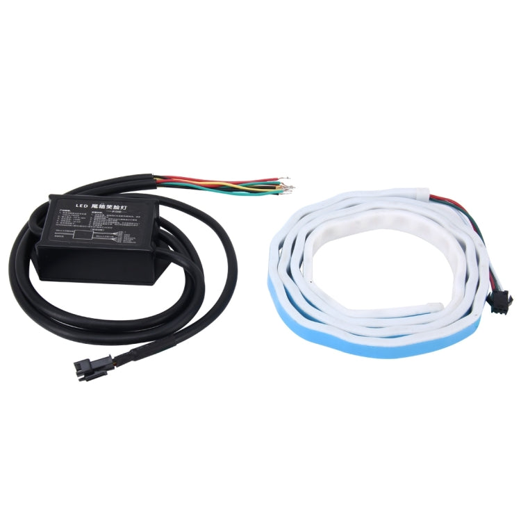 1.5m Car Auto Waterproof Universal Rear Colorful Flowing Light Tail Box Lights Red Light Brake Light Yellow Light Turn Signal Light LED Lamp Strip Tail Decoration, DC 9-36V, 1.5m - HoMEdemic™ 