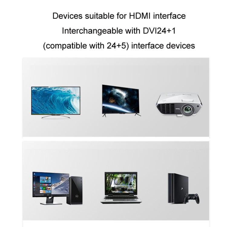 1.5m JINGHUA HDMI To DVI Transfer Cable Graphics Card Computer Monitor HD Cable - HoMEdemic™ 