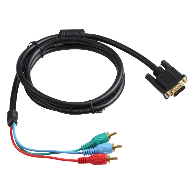 1.5m VGA to 3RCA RGB Cable, VGA to RGB - HoMEdemic™ 