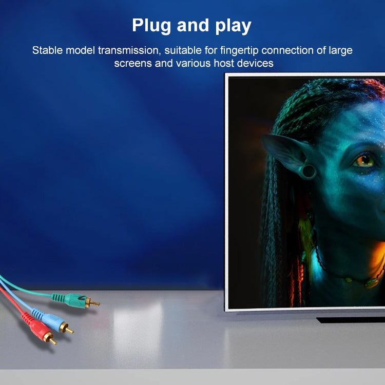 1.5m VGA to 3RCA RGB Cable, VGA to RGB - HoMEdemic™ 