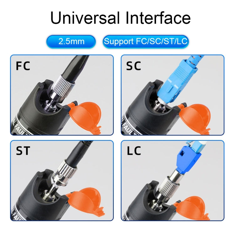 1-60 km Optical Fiber Red Light Pen 5/10/15/20/30/50/60MW Red Light Source Light Pen, Specification: 10mW Orange - HoMEdemic™ 
