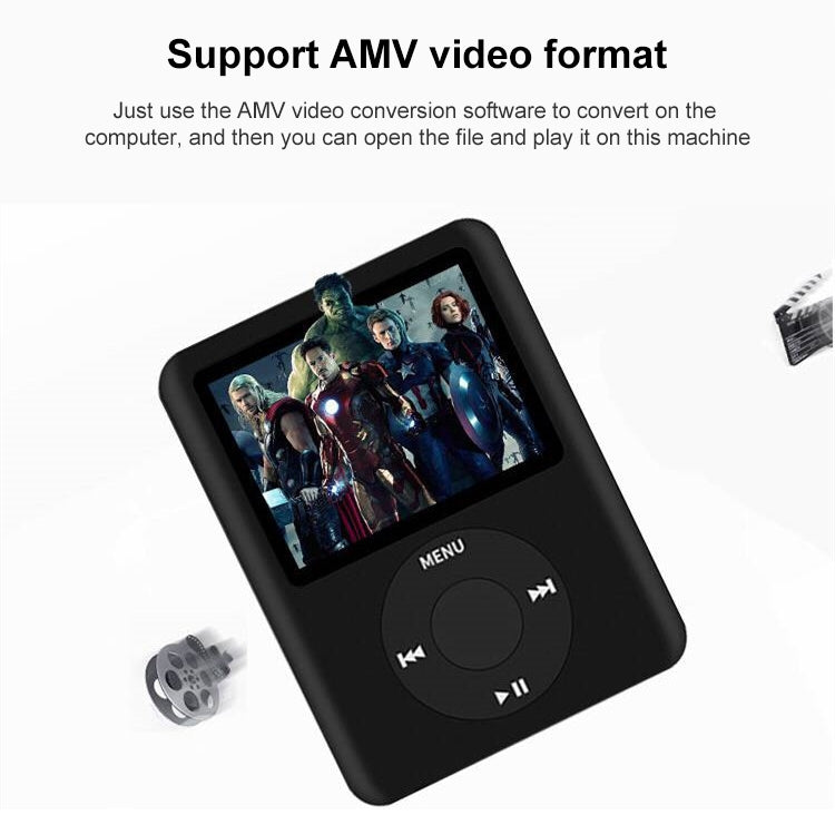 1.8 inch TFT Screen MP4 Player with TF Card Slot, Support Recorder, FM Radio, E-Book and Calendar - HoMEdemic™ 