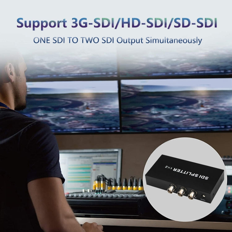1 In 2 Out SD-SDI / HD-SDI / 3G-SDI Distribution Amplifier Video SDI Splitter(EU Plug) - HoMEdemic™ 