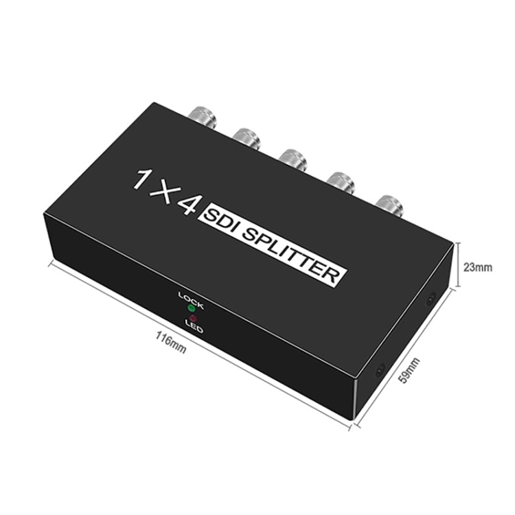 1 In 4 Out SD-SDI / HD-SDI / 3G-SDI Distribution Amplifier Video SDI Splitter(US Plug) - HoMEdemic™ 