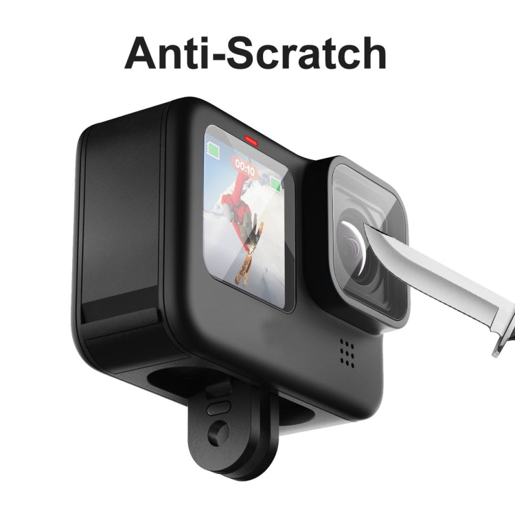 1 PC ENKAY Hat-Prince 3 in 1 Front + Back 0.2mm Tempered Glass Screen Protector Camera Film For GoPro HERO 10 Black - HoMEdemic™ 