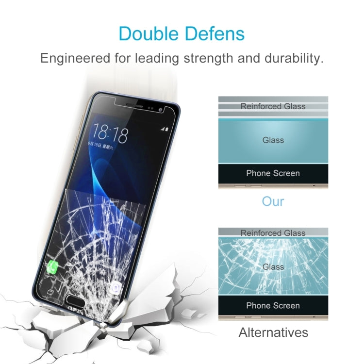1 PCS For Galaxy J3 (2017) (EU Version) 0.26mm 9H Surface Hardness 2.5D Explosion-proof Non-full Screen Tempered Glass Screen Film, For Galaxy J3 (2017) (EU Version)(1 PC) - HoMEdemic™ 
