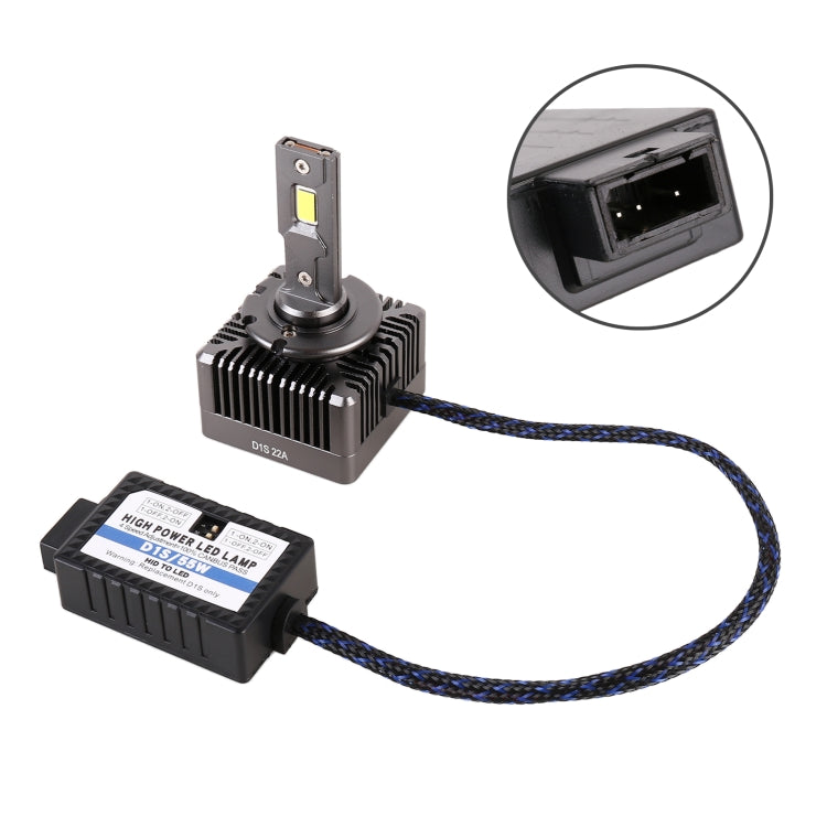 1 Pair D Series D1S Car HID Ballast to LED Headlight DC12V / 35W / 6000K / 5000LM, D1S - HoMEdemic™ 