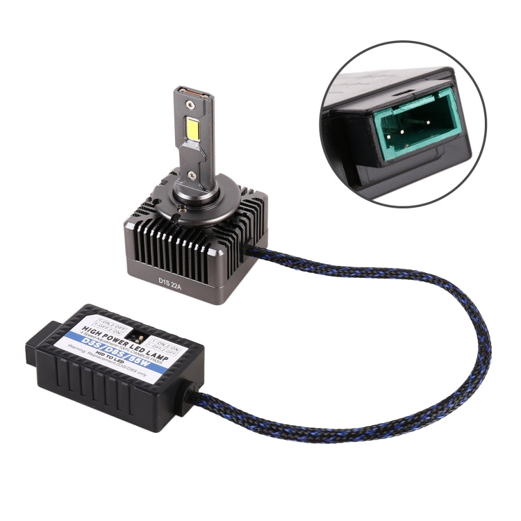 1 Pair D Series D3S Car HID Ballast to LED Headlight DC12V / 35W / 6000K / 5000LM, D3S - HoMEdemic™ 