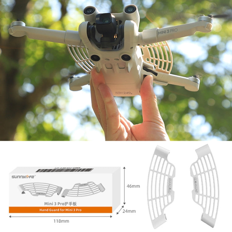 1 Pair Sunnylife MM3-HS464 For DJI Mini 3 Pro Hand Guard Hand-held Take-off And Landing Safety Guard(Light Grey) - HoMEdemic™ 