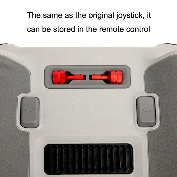1 Pair Sunnylife MM3-YG393 For DJI Mini3 Pro DJI RC With Screen Remote Control Thumb Rocker(Red) - HoMEdemic™ 