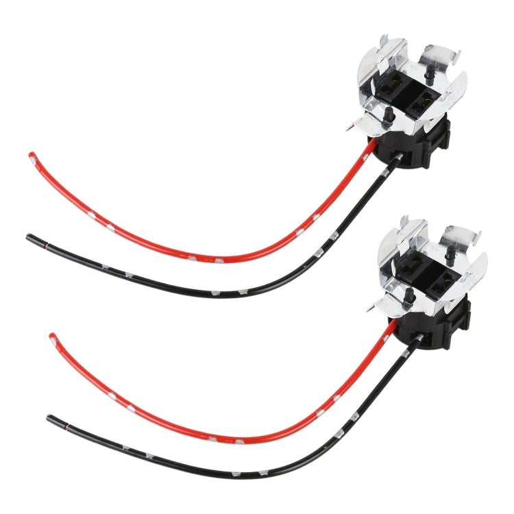 1 Pair TK-305 H7 Halogen Lamp Socket Car Bulb Holder Base with Cable - HoMEdemic™ 