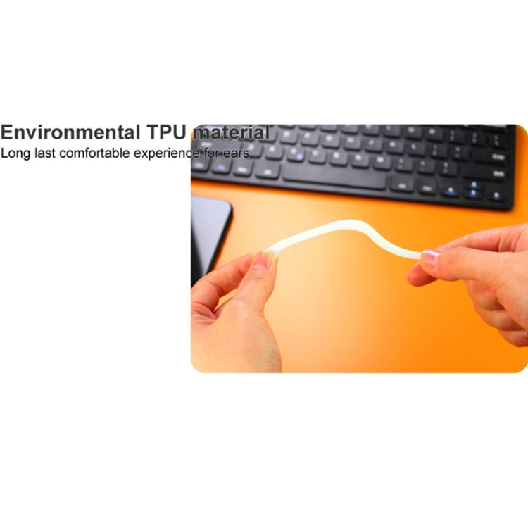 1 Pair imak Wireless Earphones Silicone Anti-lost Lanyard Ear Hook For AirPods 3(White) - HoMEdemic™ 