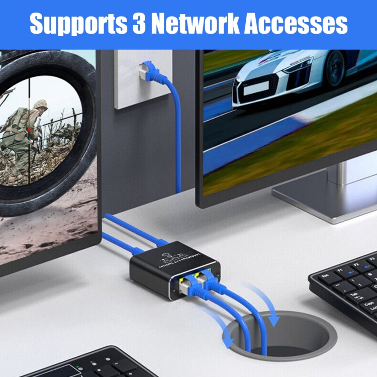 1 To 4 Gigabit Network Splitter Network Sharer RJ45 Network Cable Splitter - HoMEdemic™ 