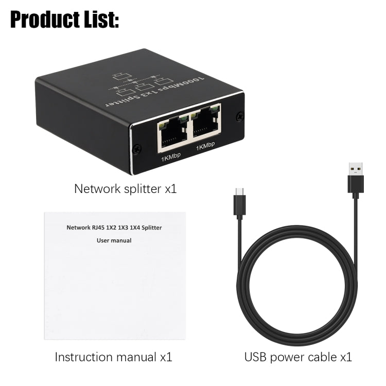 1 To 4 Gigabit Network Splitter Network Sharer RJ45 Network Cable Splitter - HoMEdemic™ 