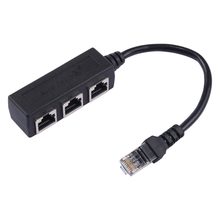 1 to 3 Socket LAN Ethernet Network RJ45 Plug Splitter Extender, 3 Ports RJ45 - HoMEdemic™ 