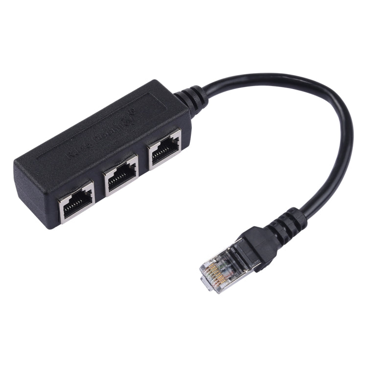 1 to 3 Socket LAN Ethernet Network RJ45 Plug Splitter Extender, 3 Ports RJ45 - HoMEdemic™ 